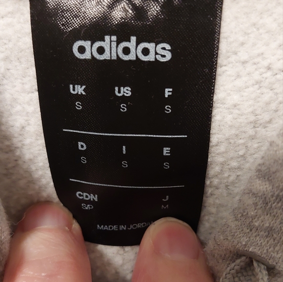 ADIDAS Gray Pullover Hoodie - Picture 5 of 8